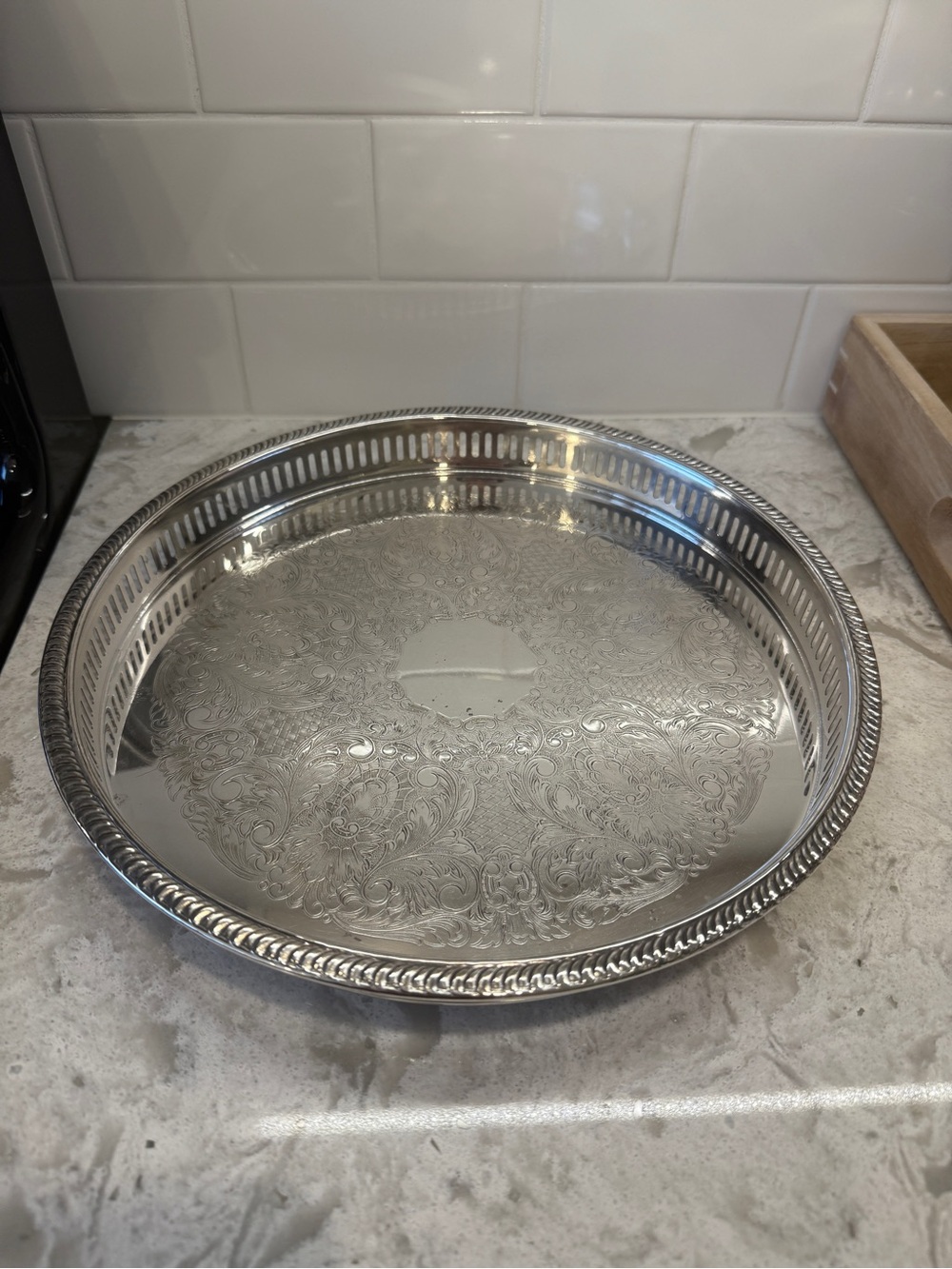 12” Viking Silver Plated Serving Tray